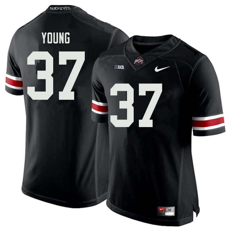 Ohio State Buckeyes #37 Craig Young College Football Jerseys Sale-Black